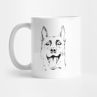 Happy Dog German Shepherd Mug